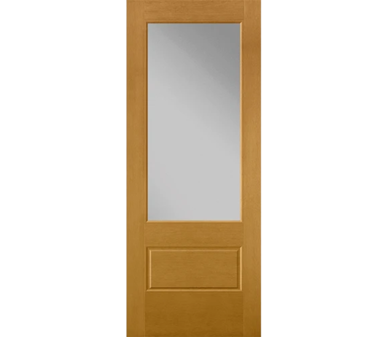 Louisville 3 Quaters Light Fiberglass Entry Door